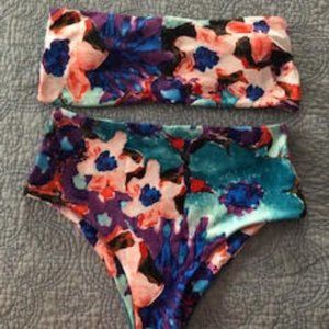 Women's Floral Two-Piece Bikini Swimsuit XL